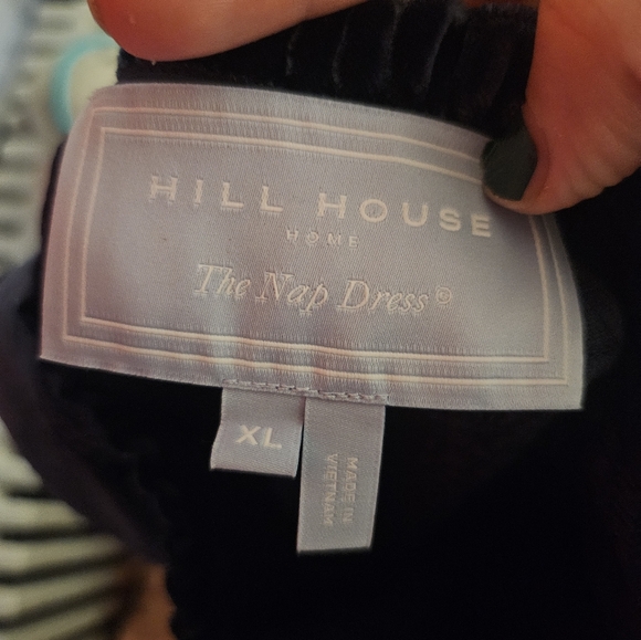 Hill House Home NWOT Louisa Dress in Blue Velvet sz XL - Picture 6 of 6